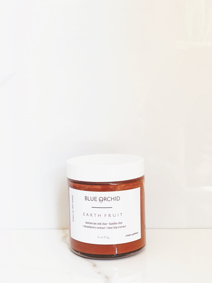 EARTH FRUIT MASK – Blue Orchid Collection | Raw + Simple Artisan Apothecary